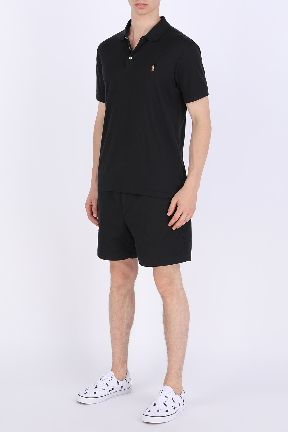 חולצת פולו סלים עם לוגו רקום POLO RALPH LAUREN